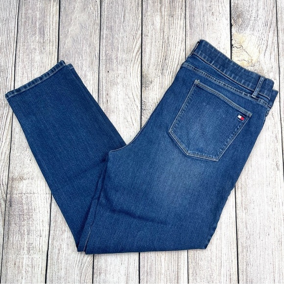 Tommy Hilfiger Jeans Blue Slim Straight Jeans Size 18 - Picture 1 of 10